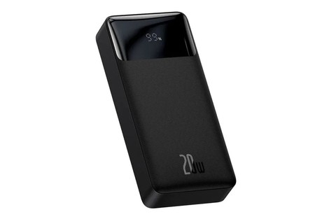 Оригінальний зовнішній акумулятор (Power Bank) Baseus Bipow Digital Display, 20000mAh, 20W, чорний (PPBD050501)