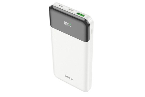 Оригинальный внешний аккумулятор (Power Bank) Hoco J102 Cool figure, PD20W+QC3.0, 10000mAh, белый