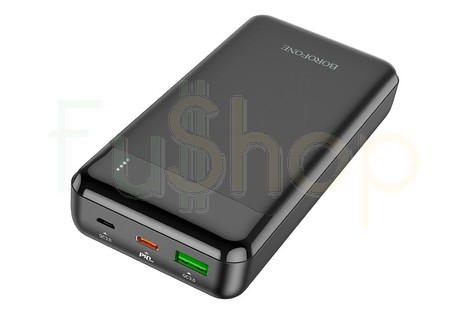 Оригінальний зовнішній акумулятор (Power Bank) Borofone BJ19A Incredible PD20W+QC3.0, 20000mAh, чорний