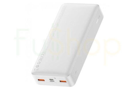 Оригинальный внешний аккумулятор (Power Bank) Baseus Bipow Digital Display, 20000mAh, 20W, белый (PPBD050302)