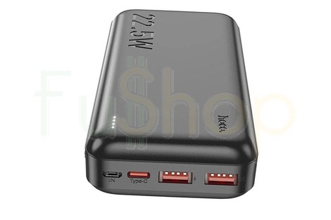 Оригинальный внешний аккумулятор (Power Bank) Hoco J101A Astute 22.5W, 20000mAh, черный