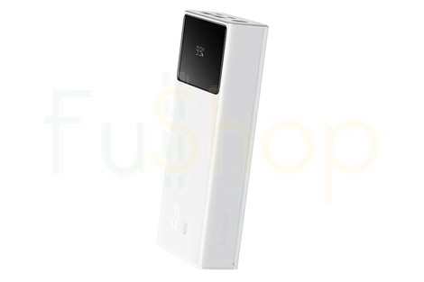 Оригінальний зовнішній акумулятор (Power Bank) Baseus Star-Lord Digital Display Fast Charge, 20000mAh, 22.5W, білий (PPXJ080002)