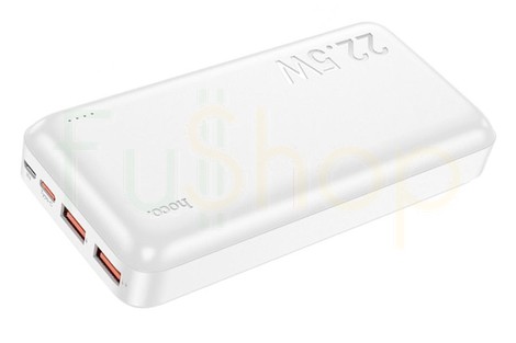 Оригинальный наружный аккумулятор (Power Bank) Hoco J101A Astute 22.5W, 20000mAh, белый