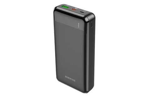 Оригінальний зовнішній акумулятор (Power Bank) Borofone BJ19A Incredible PD20W+QC3.0, 20000mAh, чорний