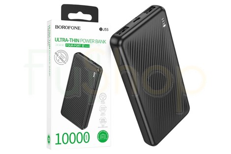 Оригінальний зовнішній акумулятор (Power Bank) Borofone BJ55 Graceful, 10000mAh, чорний